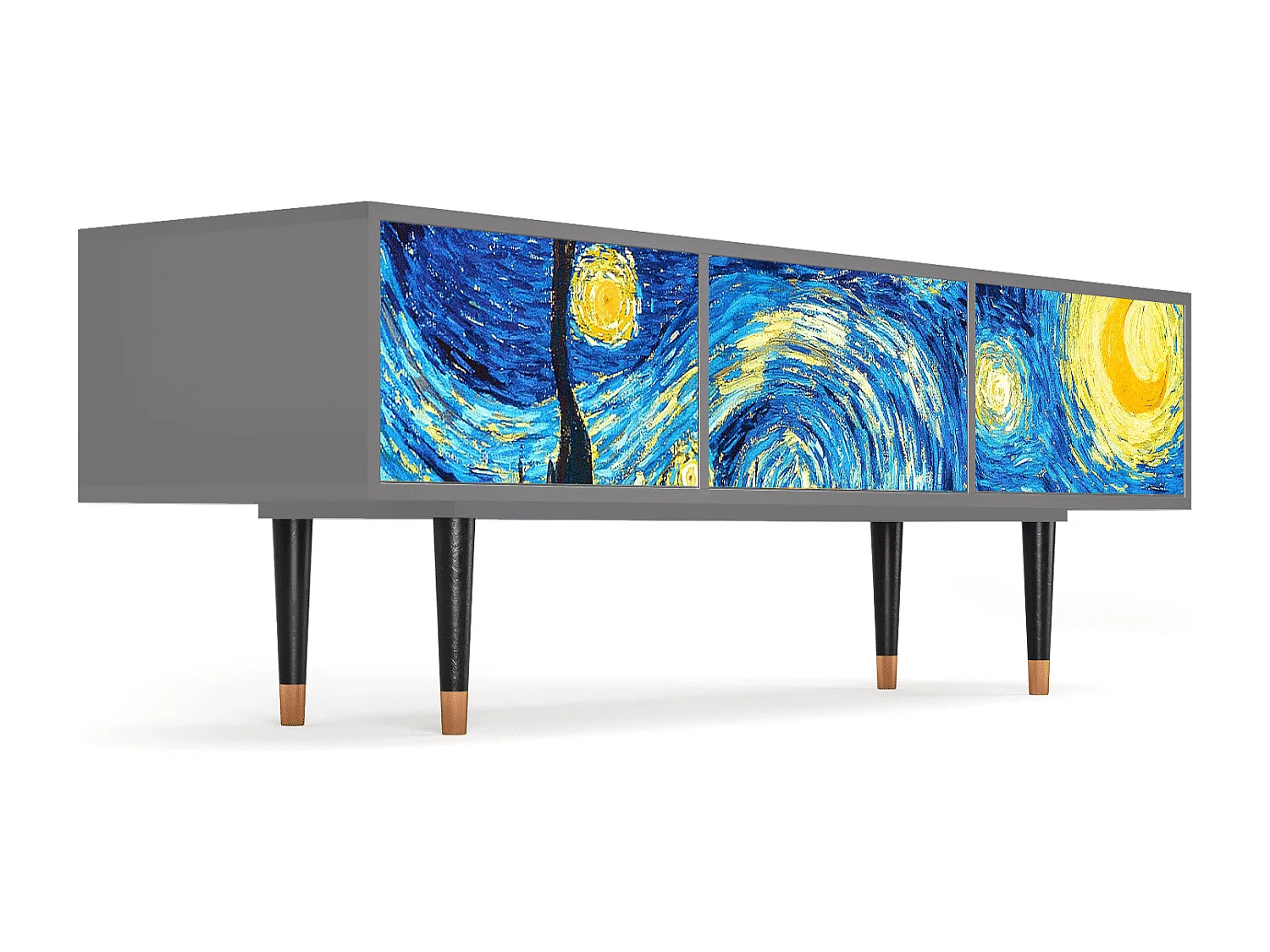 Meuble TV - 170х59х48 cm - T4 - The Starry Night  , Gris