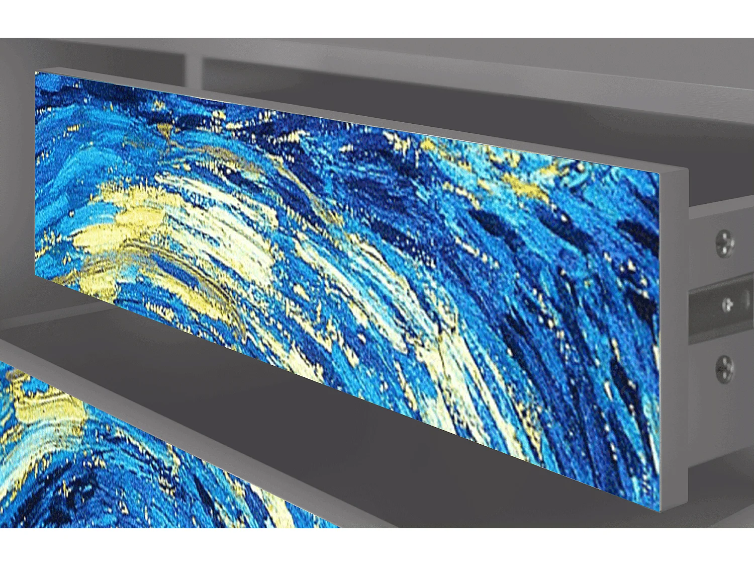 TV-Möbel - 170х59х48 cm - T4 - The Starry Night  , Grau