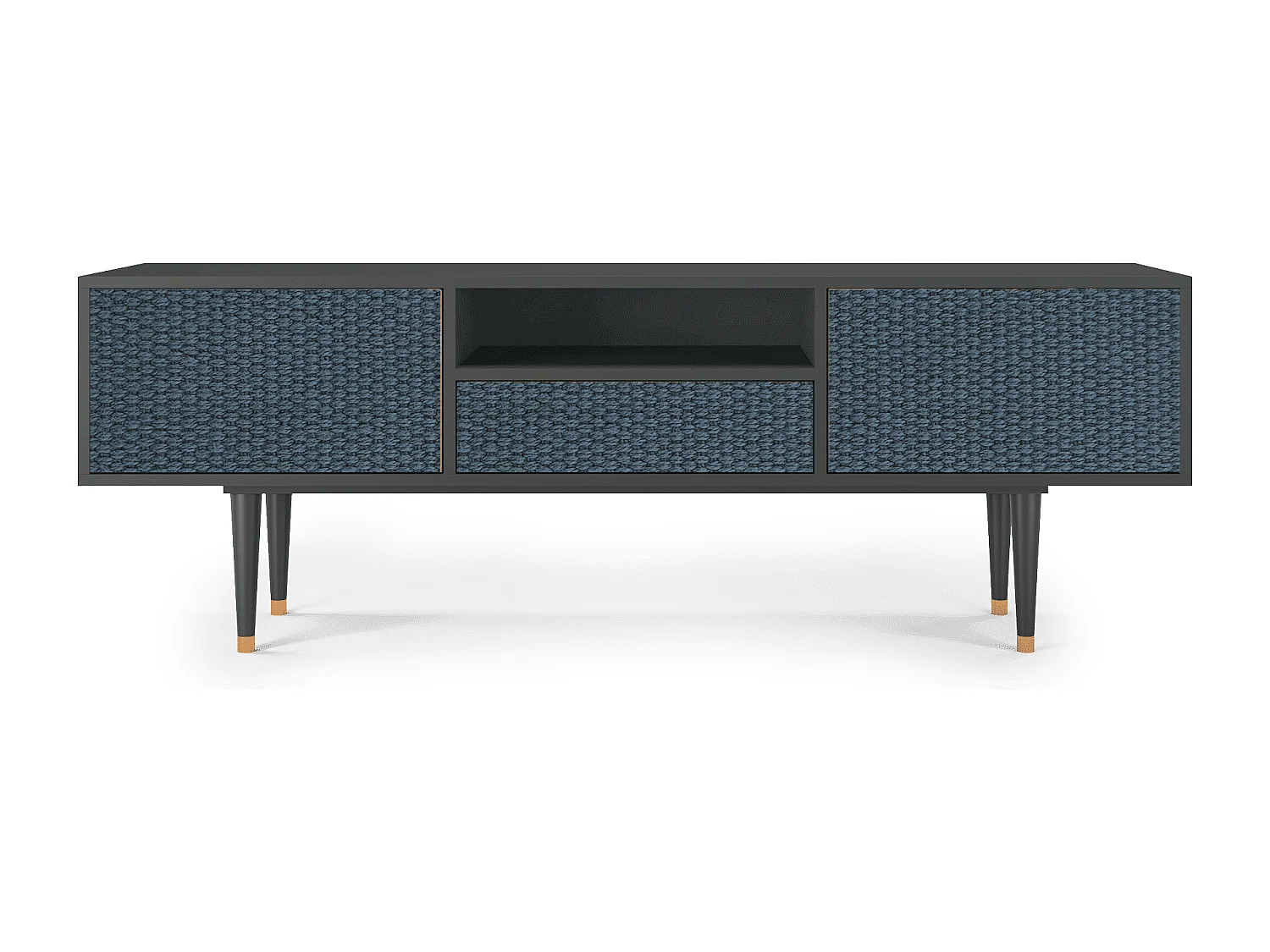 Meuble TV - 170х59х41 cm - T6 - Knitted Pattern, Anthracite