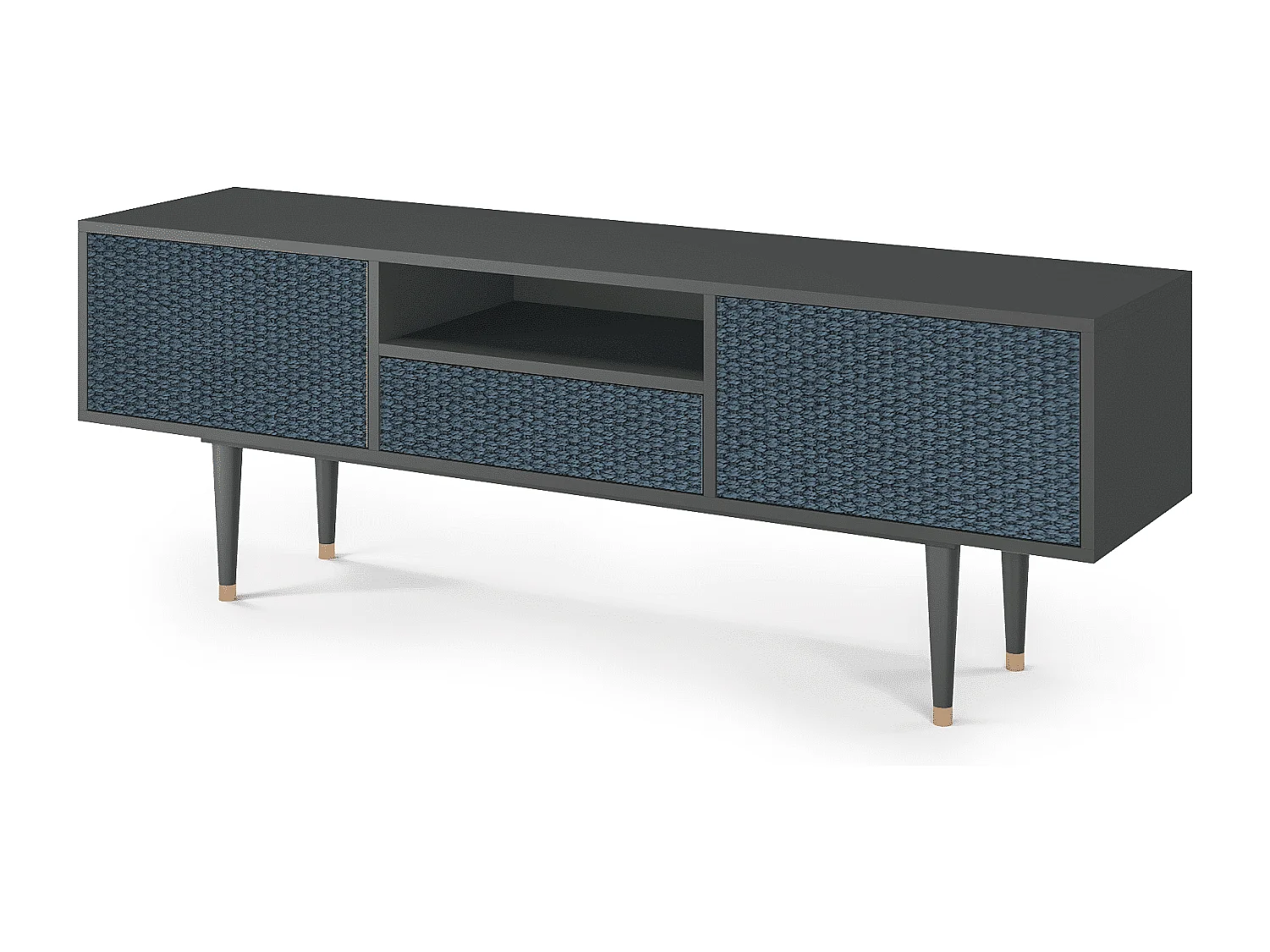 Meuble TV - 170х59х41 cm - T6 - Knitted Pattern, Anthracite