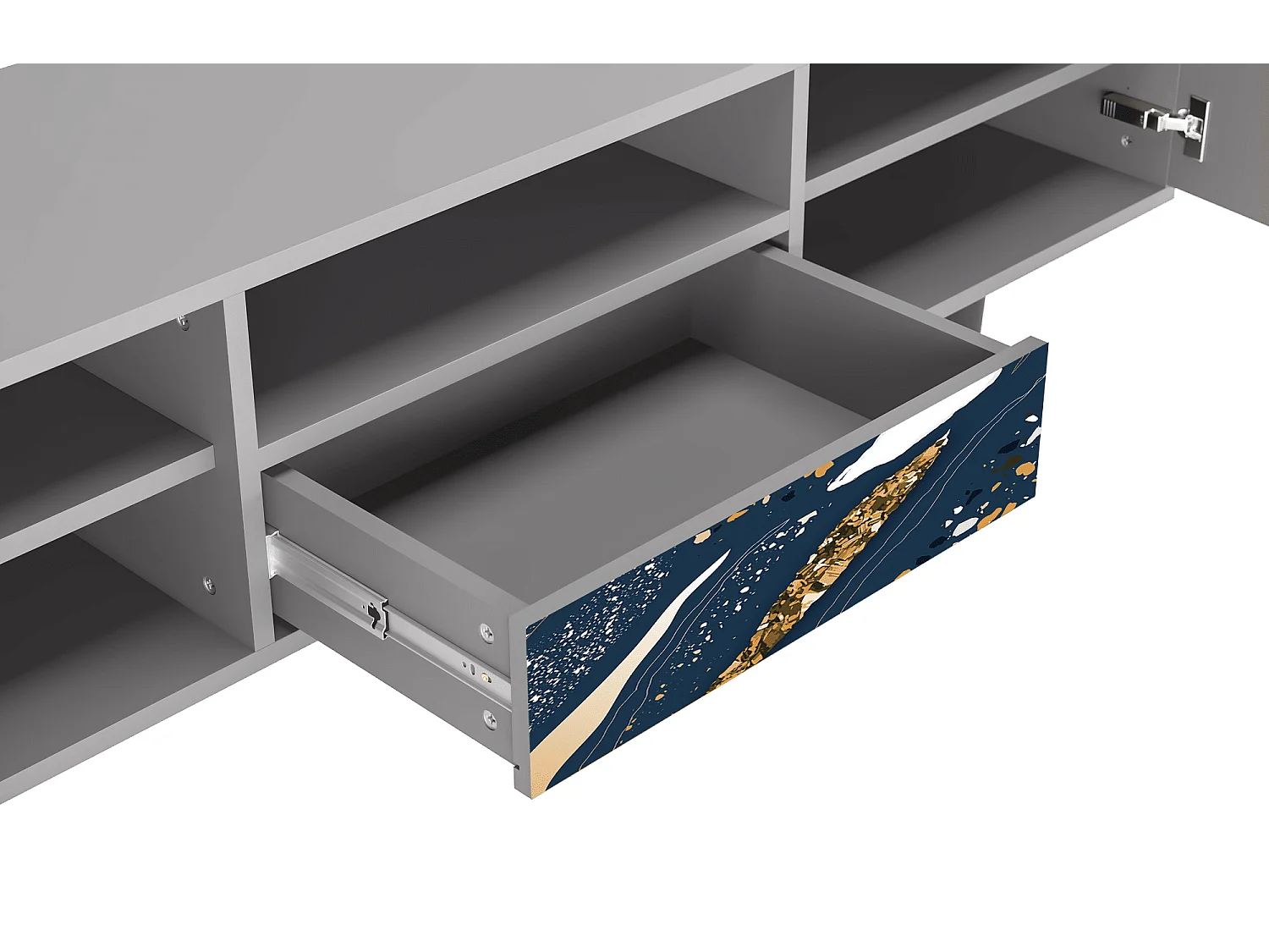 Mobile TV - 170х59х41 cm - T6 - Nude Iceberg, Grigio