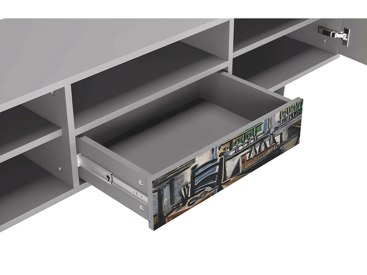 Mueble de TV - 170х59х41 cm - T6 - The Studio , Gris