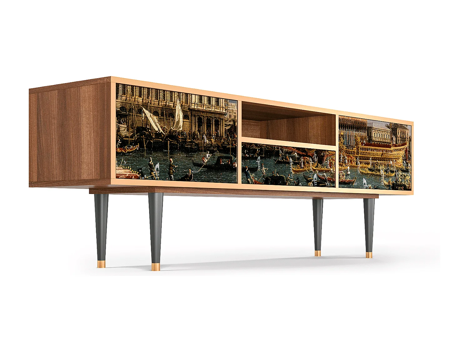 TV-Möbel - 170х59х41 cm - T6 - The Bucintoro, Walnuss