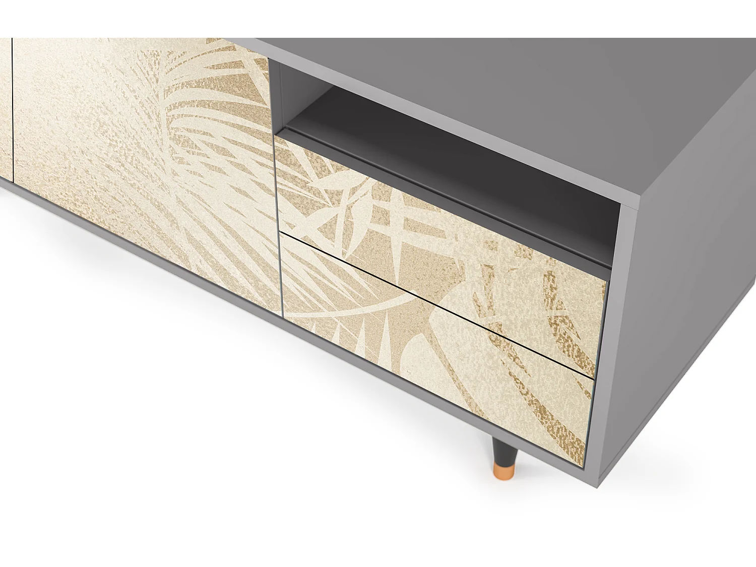 TV-Möbel - 125х56х41 cm - T7 - Plant of the Dessert, Grau