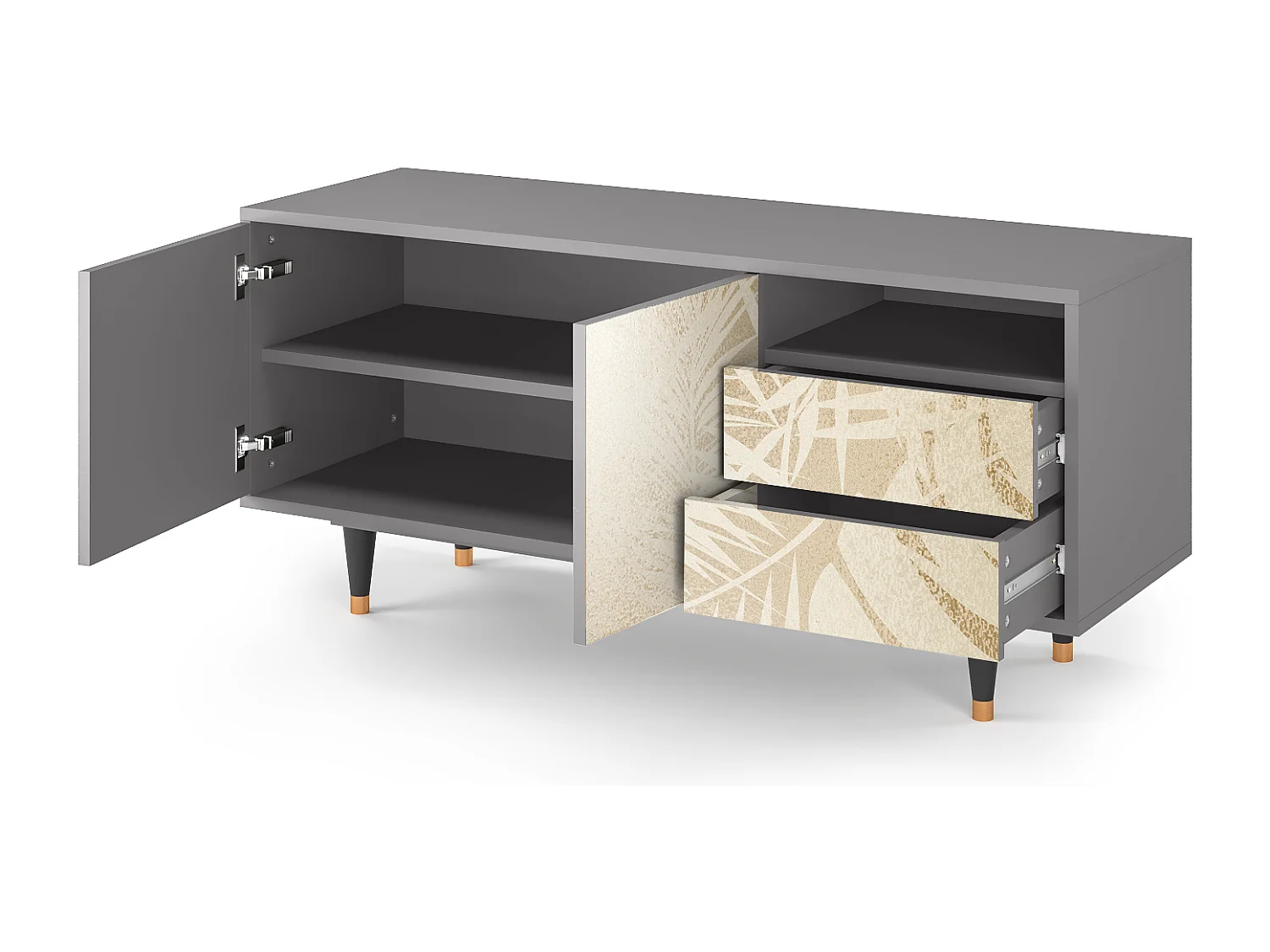 Meuble TV - 125х56х41 cm - T7 - Plant of the Dessert, Gris