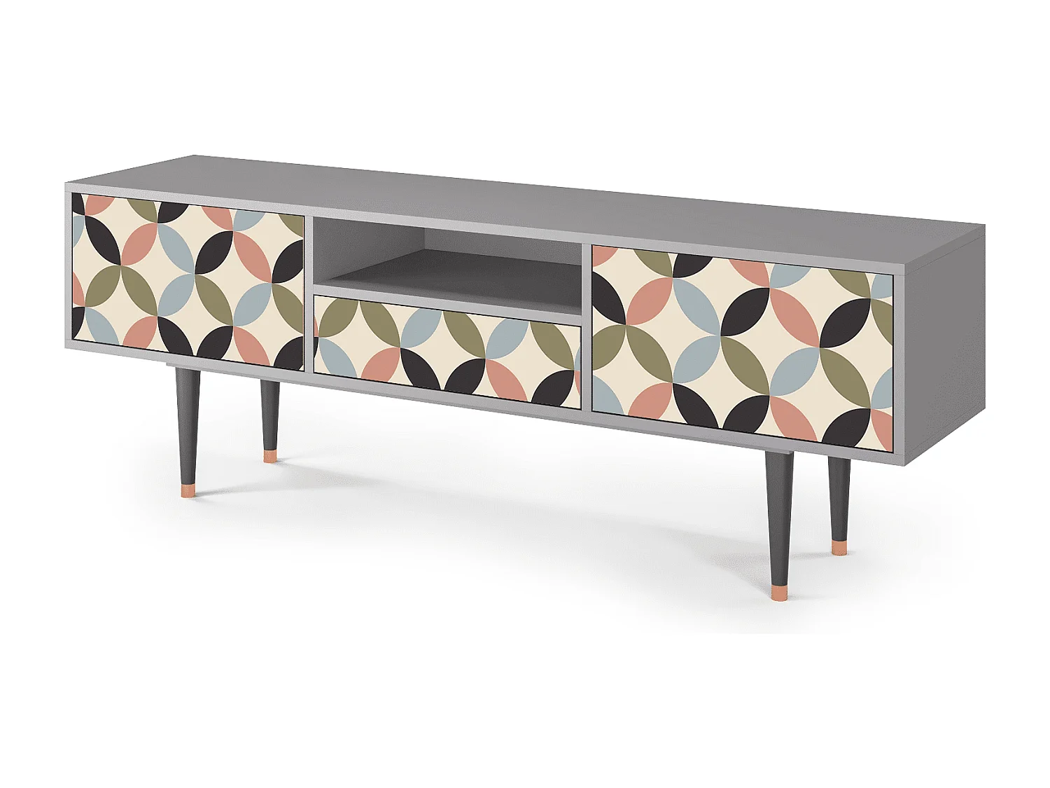 Meuble TV - 170х59х41 cm - T6 - Butterfly Effect, Gris