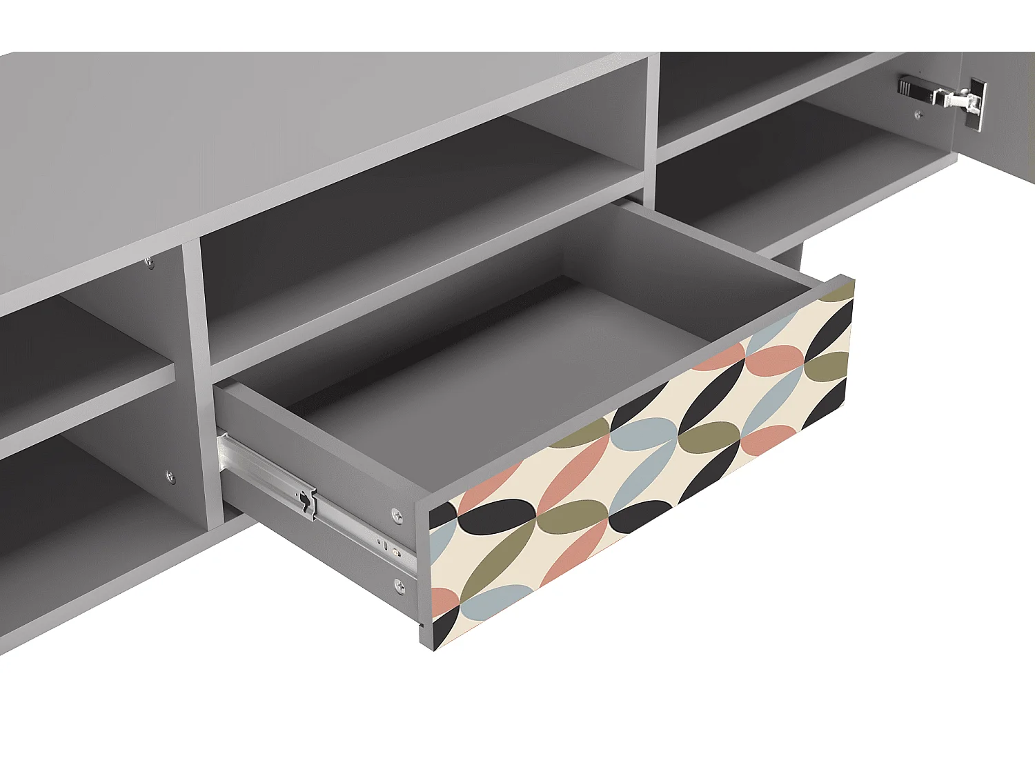 Meuble TV - 170х59х41 cm - T6 - Butterfly Effect, Gris