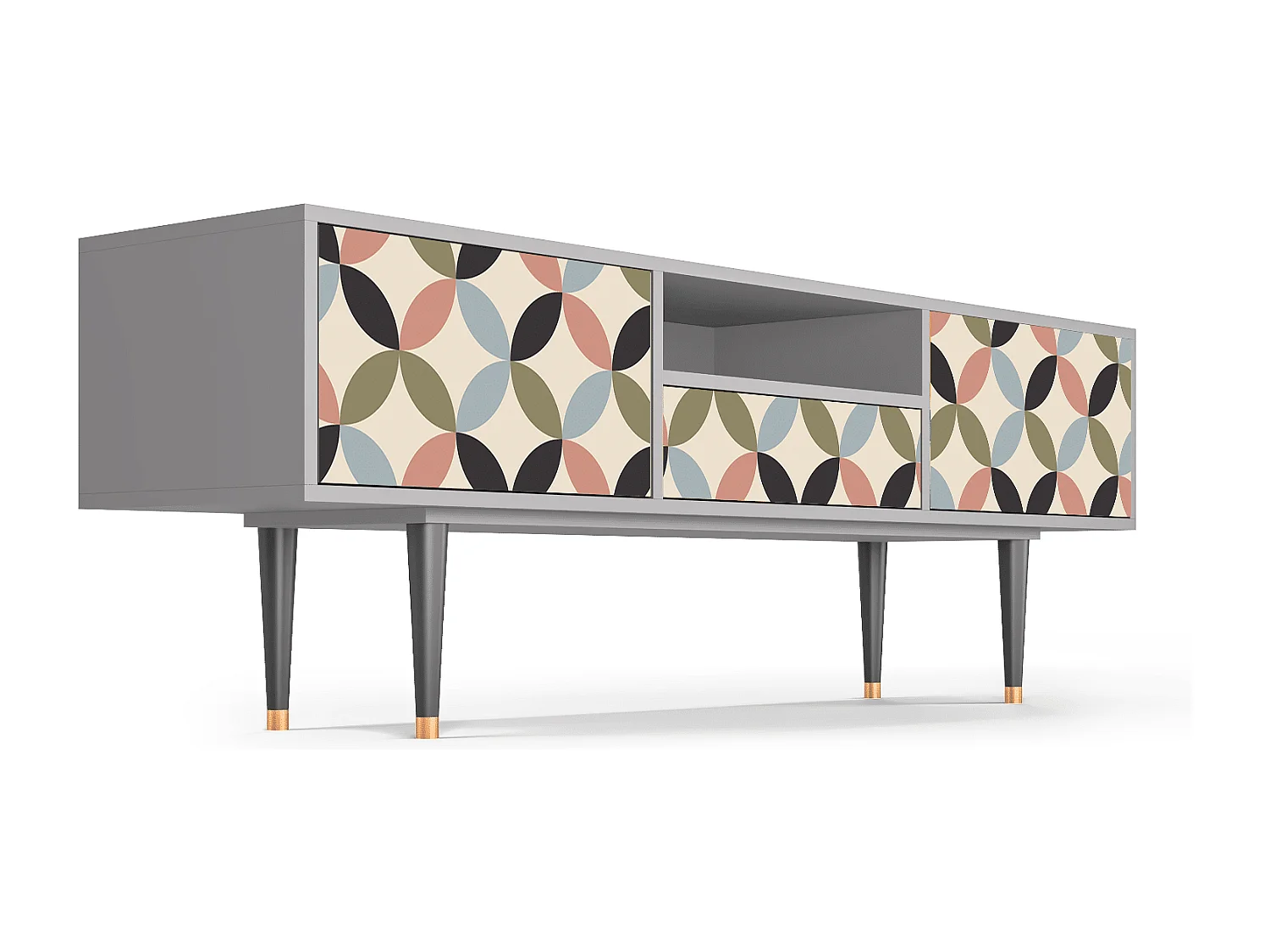 Mobile TV - 170х59х41 cm - T6 - Butterfly Effect, Grigio