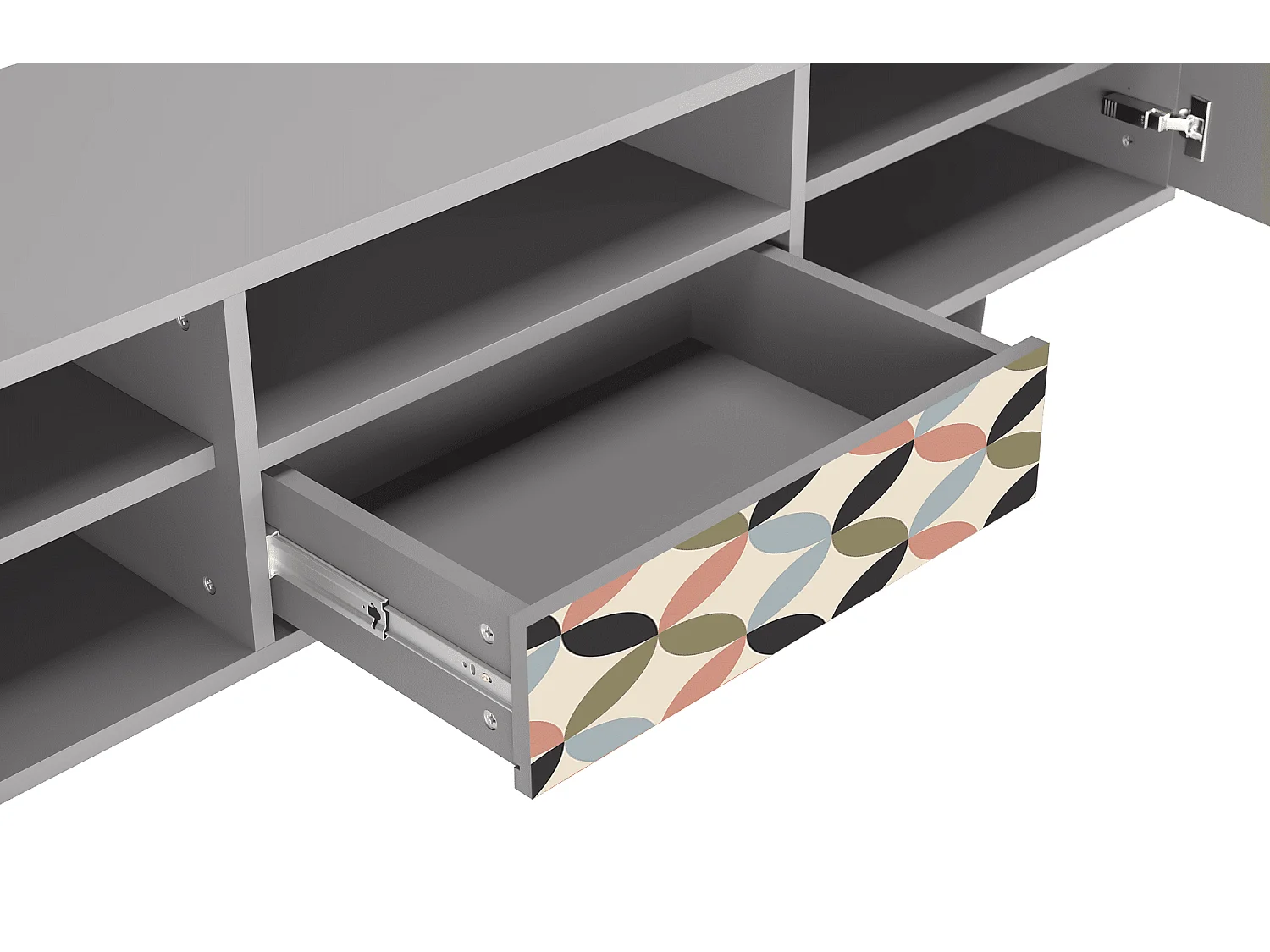 Mobile TV - 170х59х41 cm - T6 - Butterfly Effect, Grigio