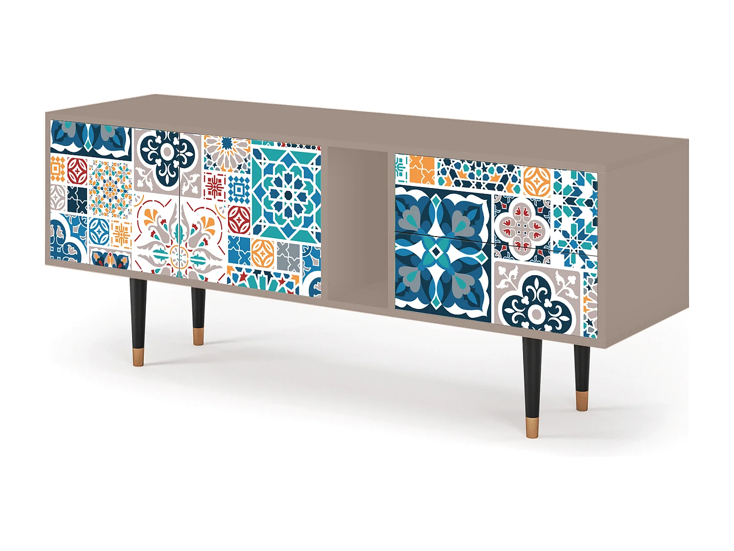 TV-meubel - 170х69х48 cm - T1 - Moroccan Market, Latte