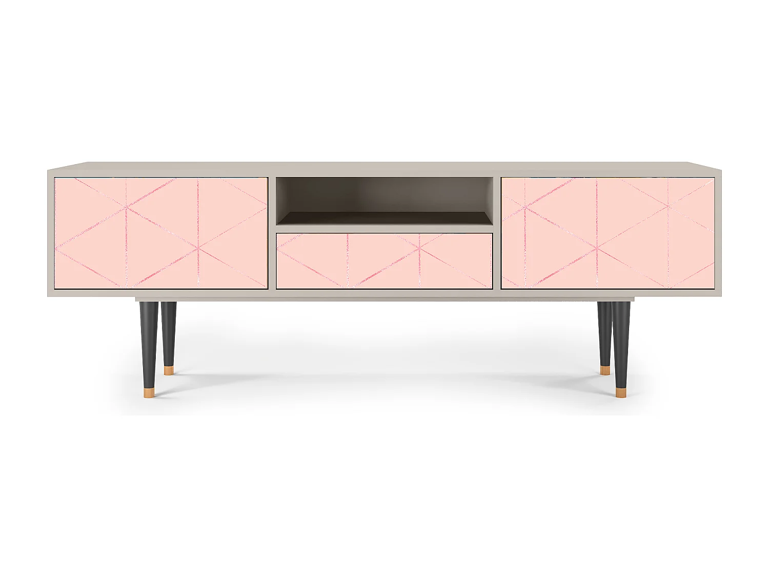 Mueble de TV - 170х59х41 cm - T6 - Rose Quartz, Arena