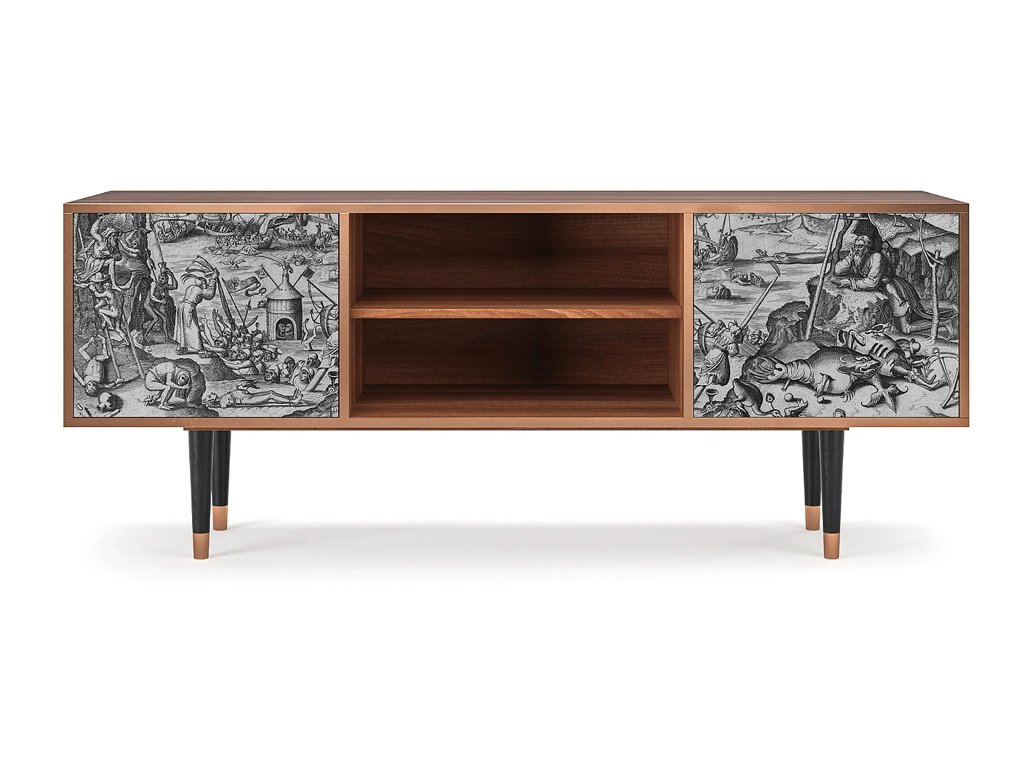 TV-Möbel - 170х69х48 cm - T2 - The Temptation, Walnuss