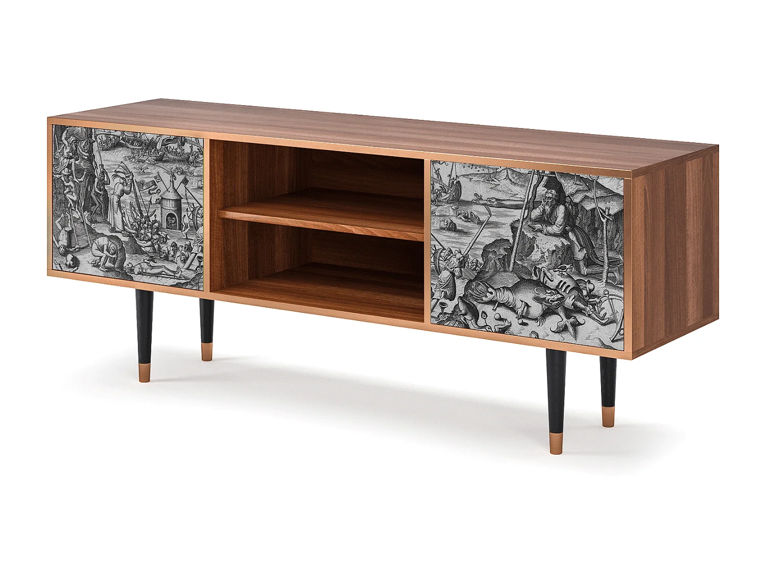 TV-Möbel - 170х69х48 cm - T2 - The Temptation, Walnuss