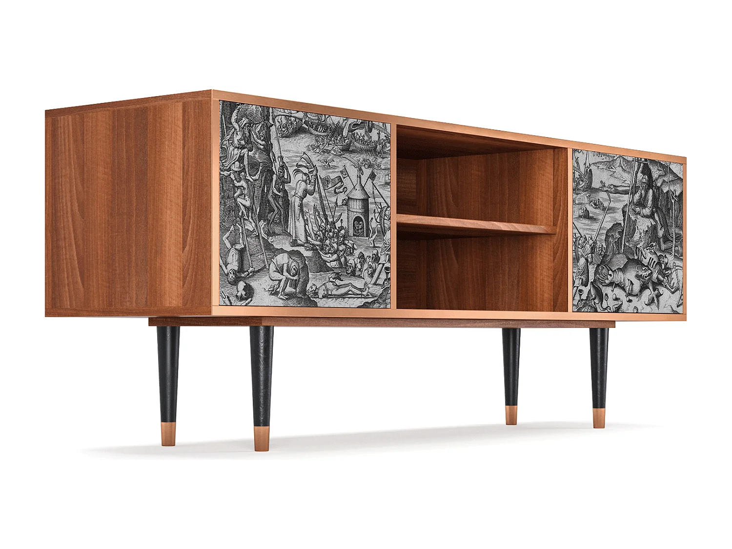 TV-Möbel - 170х69х48 cm - T2 - The Temptation, Walnuss