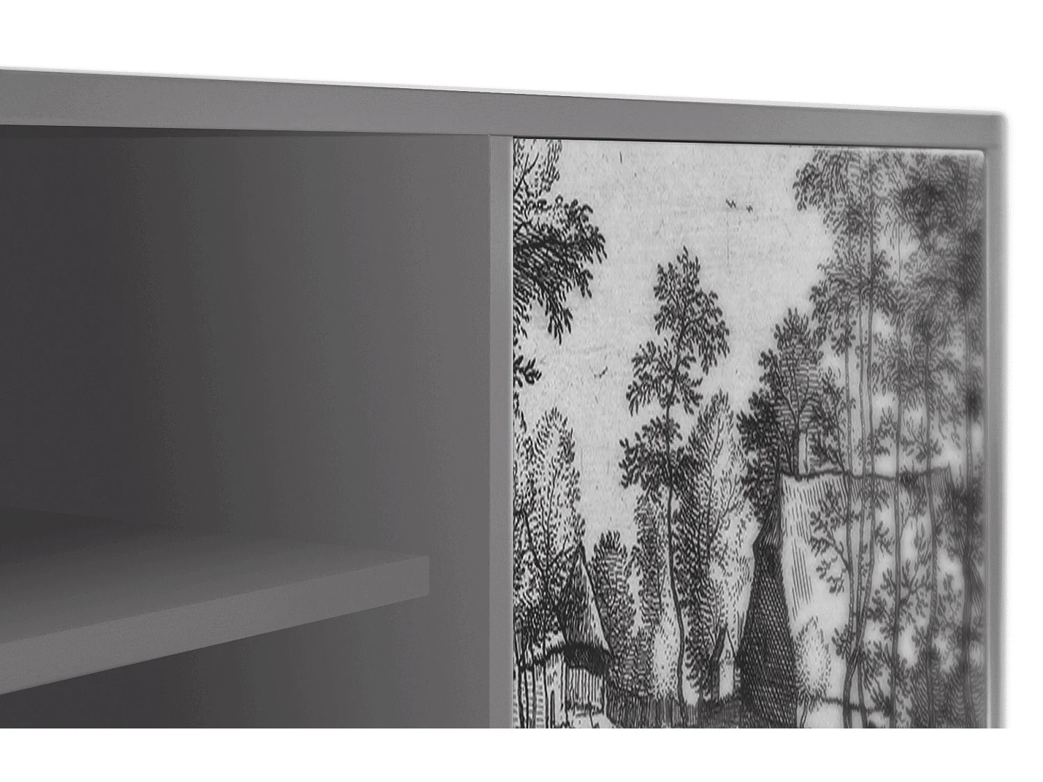 Meuble TV - 170х69х48 cm - T2 - Village Road, Gris