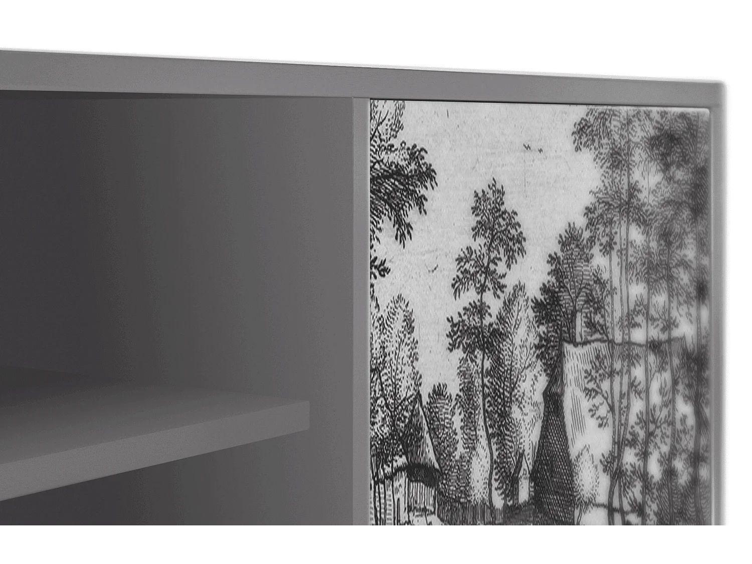 TV-meubel - 170х69х48 cm - T2 - Village Road, Grijs