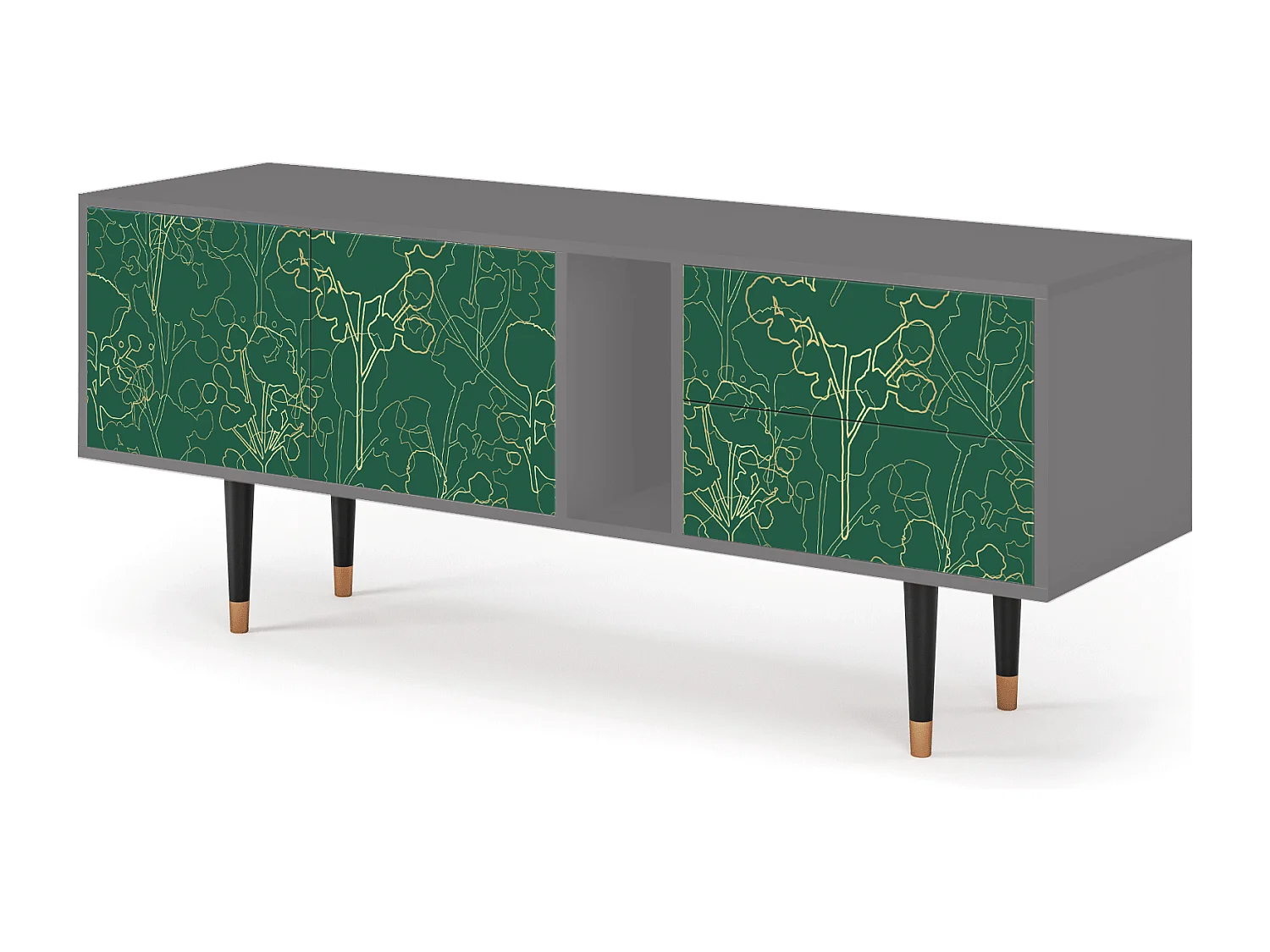 TV-meubel - 170х69х48 cm - T1 - Emerald Forest, Grijs