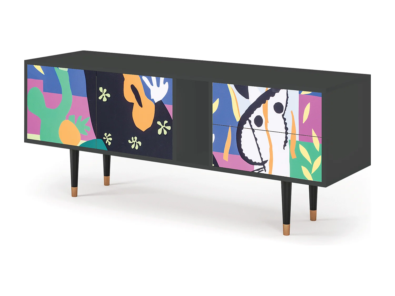 Mobile TV - 170х69х48 cm - T1 - La Tristesse du Roi, Antracite