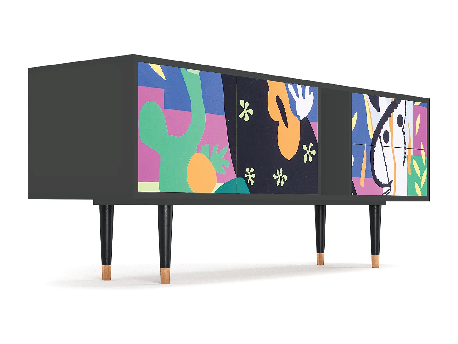 Mobile TV - 170х69х48 cm - T1 - La Tristesse du Roi, Antracite