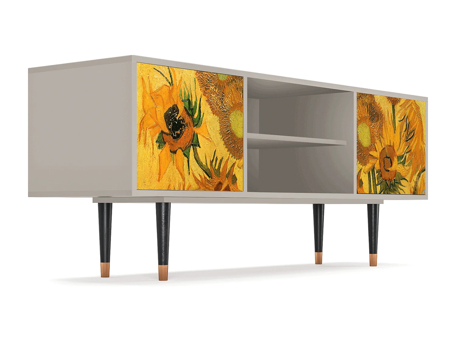 TV-meubel - 170х69х48 cm - T2 - Sunflowers, Zand