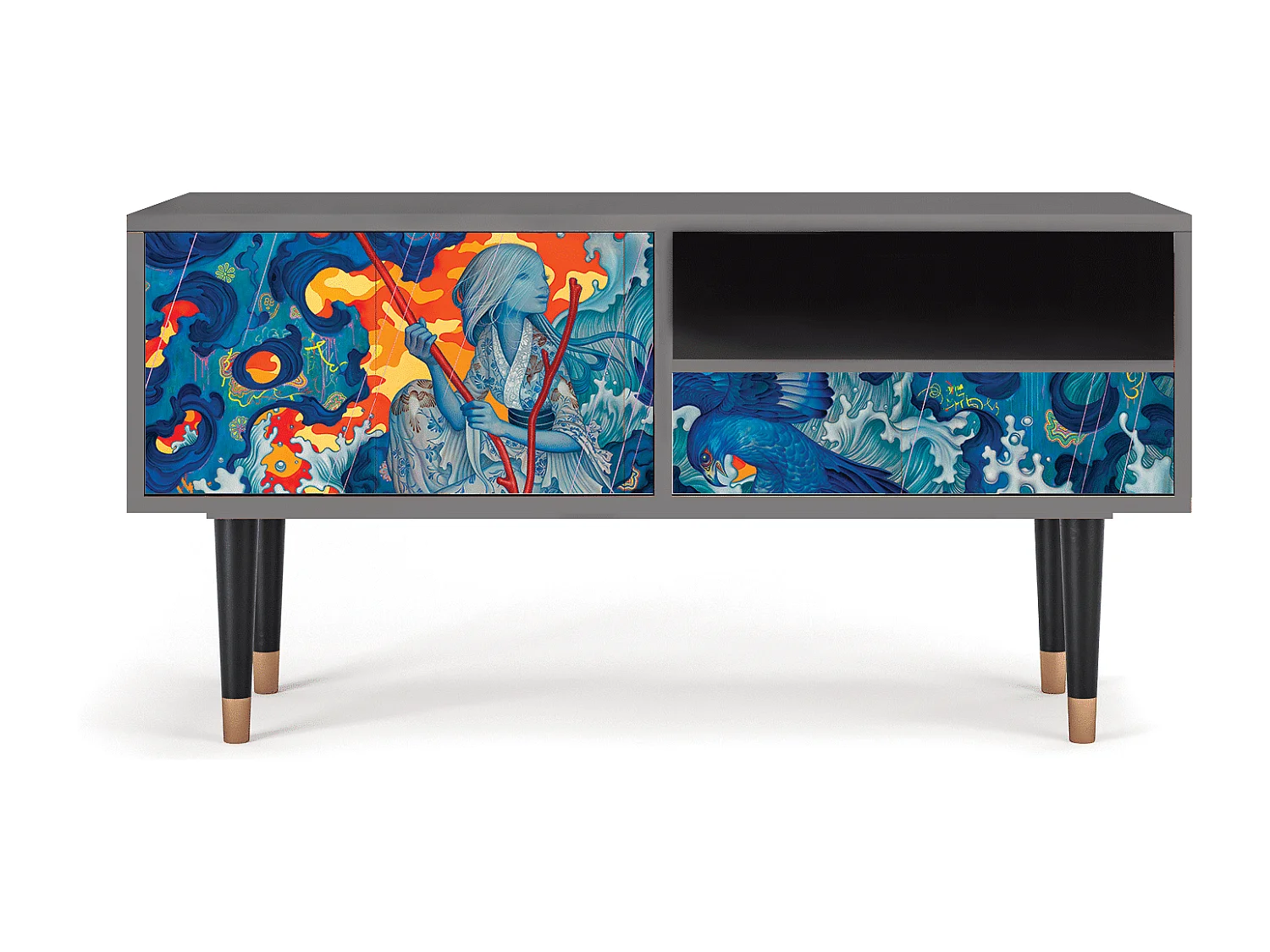 Mueble de TV - 115х59х48 cm - T3 - The Girl - James Jean, Arena