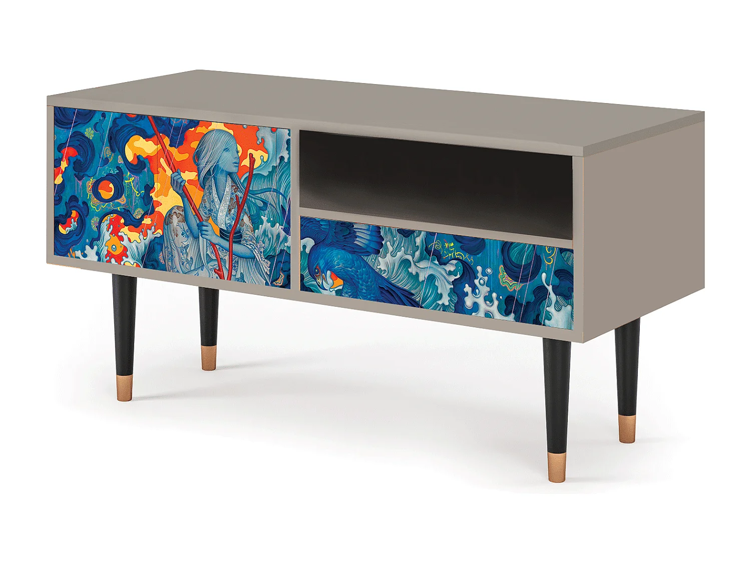 Mueble de TV - 115х59х48 cm - T3 - The Girl - James Jean, Arena
