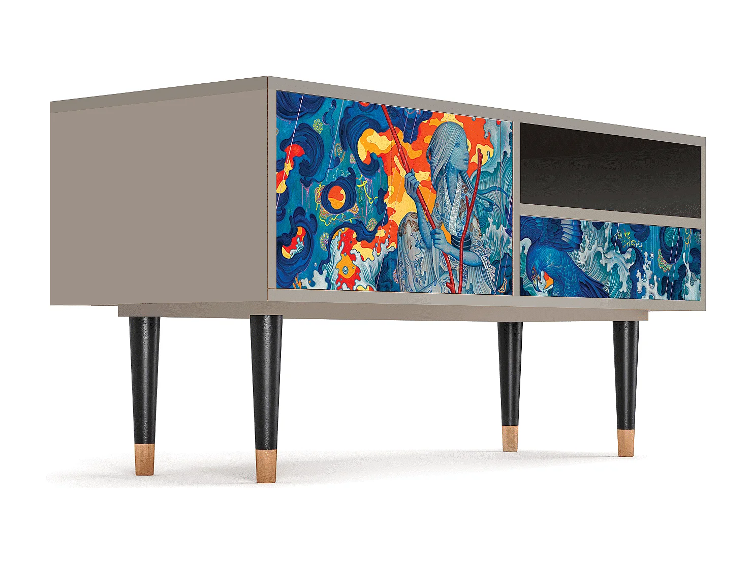 Mueble de TV - 115х59х48 cm - T3 - The Girl - James Jean, Arena