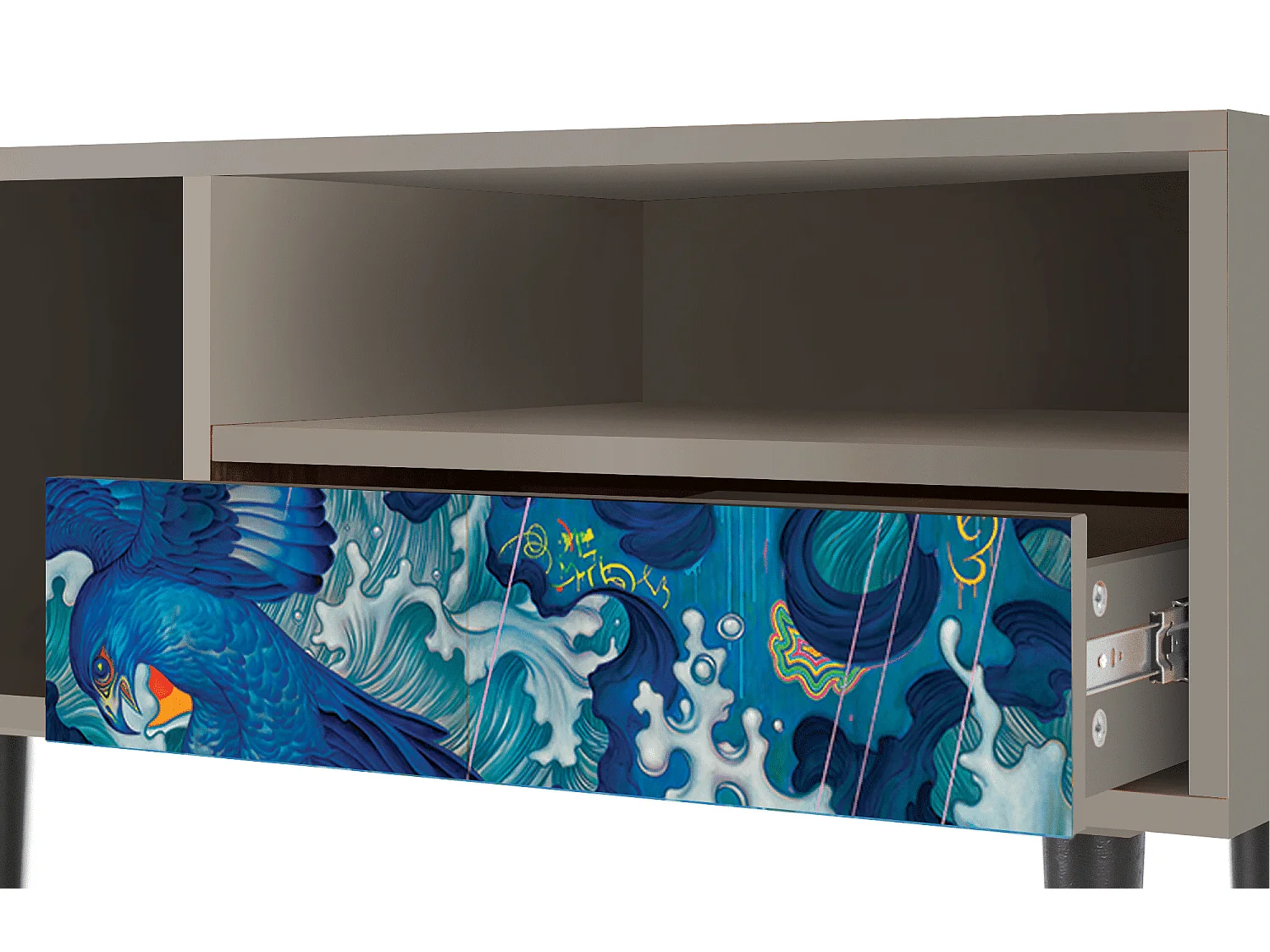 Mueble de TV - 115х59х48 cm - T3 - The Girl - James Jean, Arena