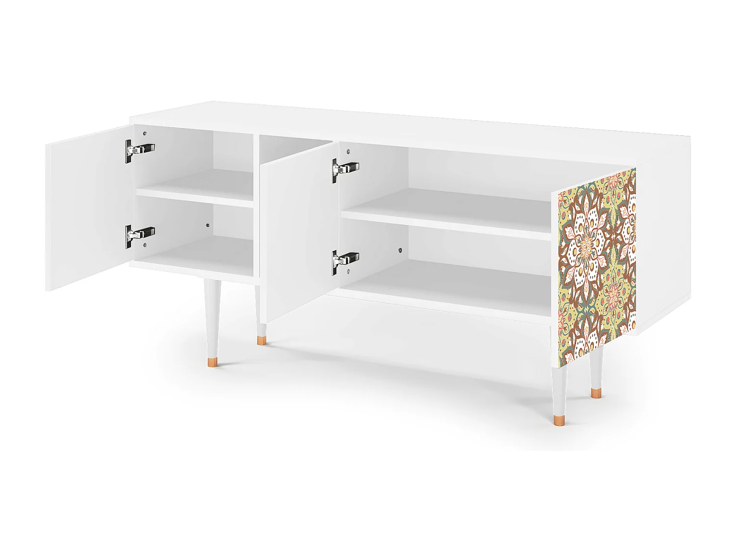 TV-meubel - 150х69х41 cm - T5 - Chinese Tea, Wit