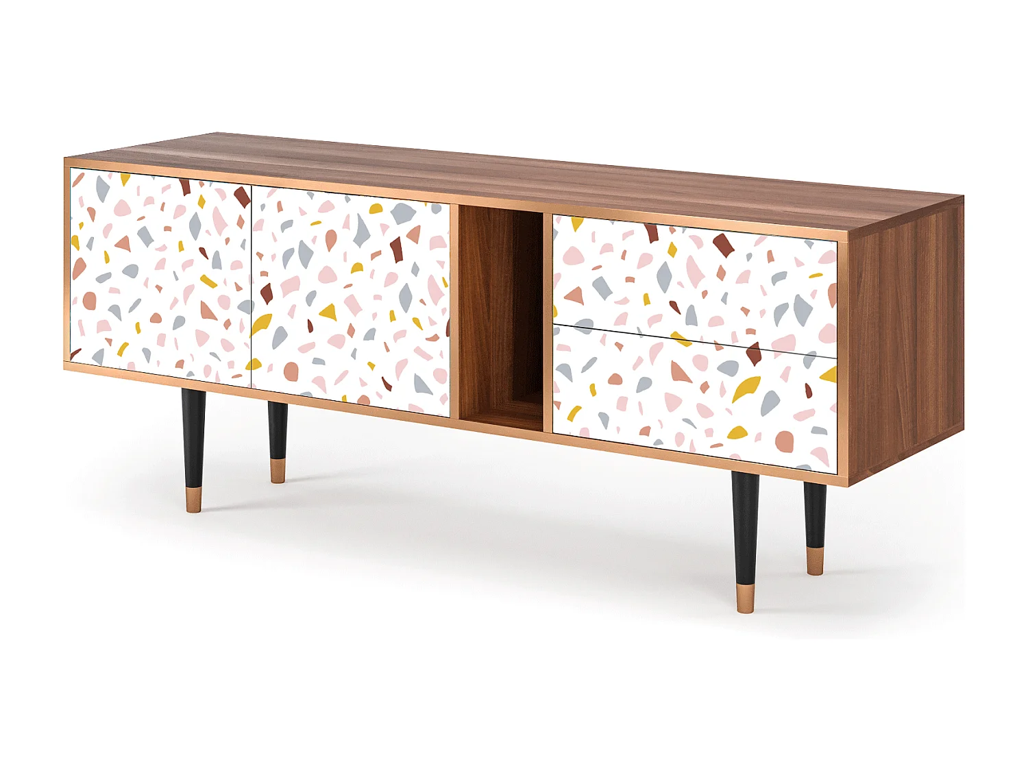 Mobile TV - 170х69х48 cm - T1 - Marmelade Cheese, Noce