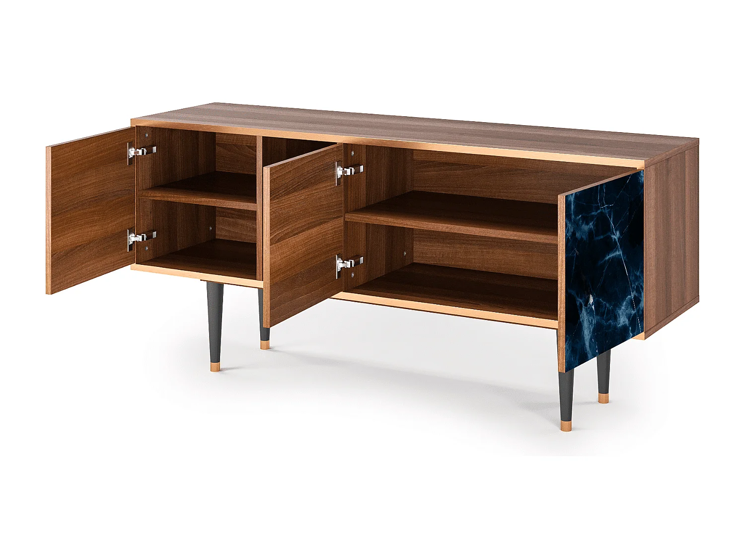 Meuble TV - 150х69х41 cm - T5 - Deep Ocean, Noyer