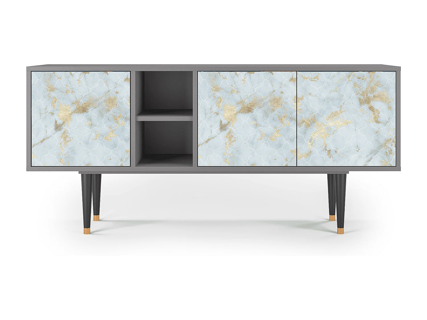 Mobile TV - 150х69х41 cm - T5 - Golden Waves, Grigio