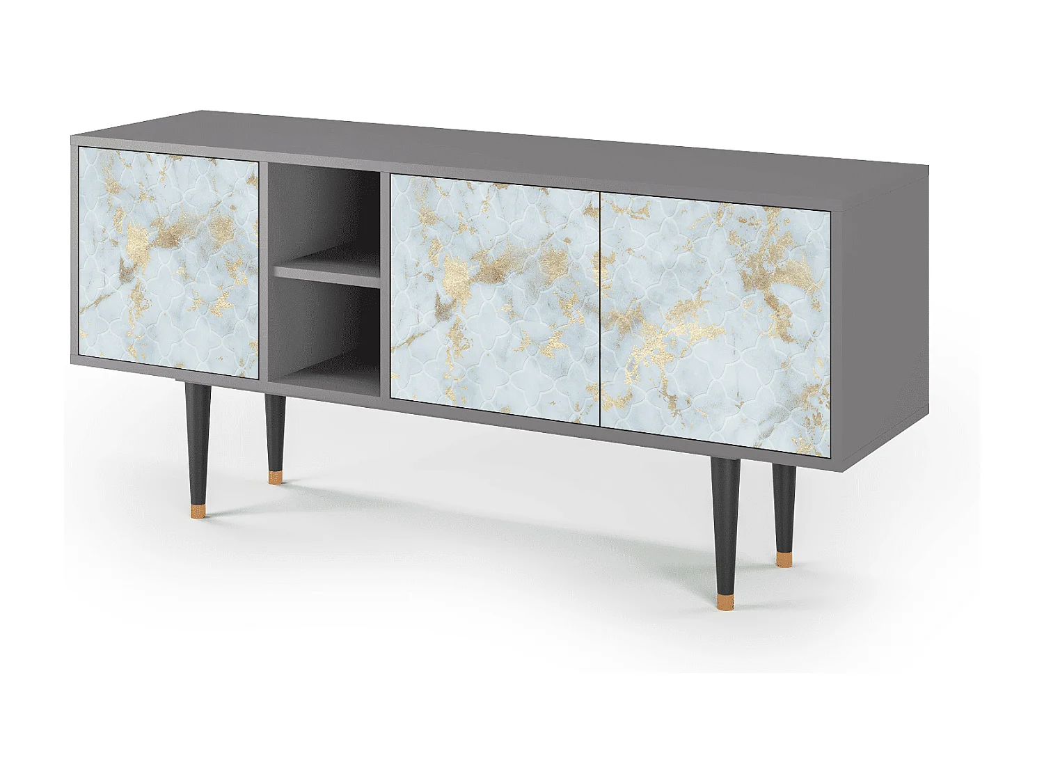 Mobile TV - 150х69х41 cm - T5 - Golden Waves, Grigio