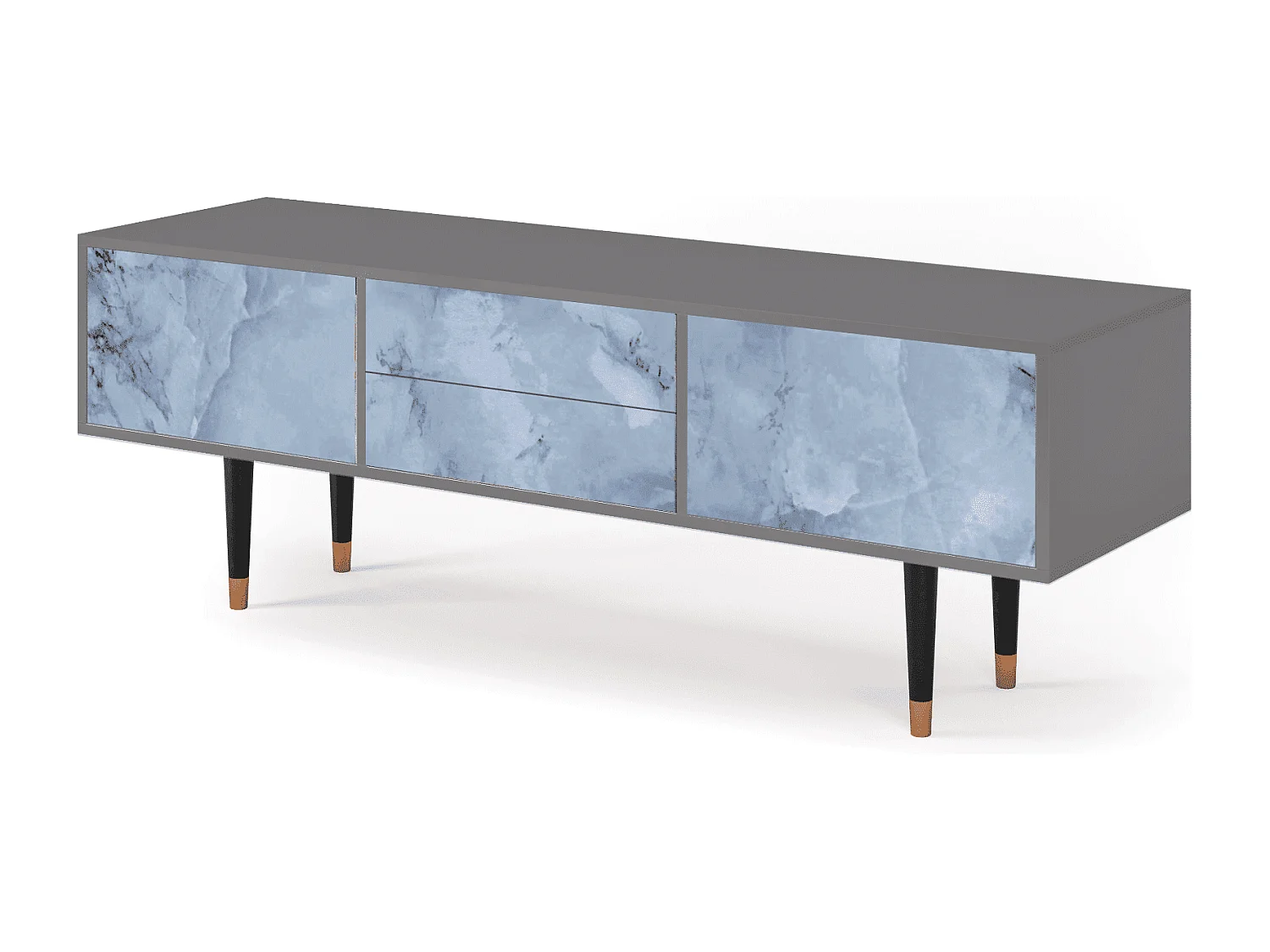 Mobile TV - 170х59х48 cm - T4 - Feather Ice, Grigio