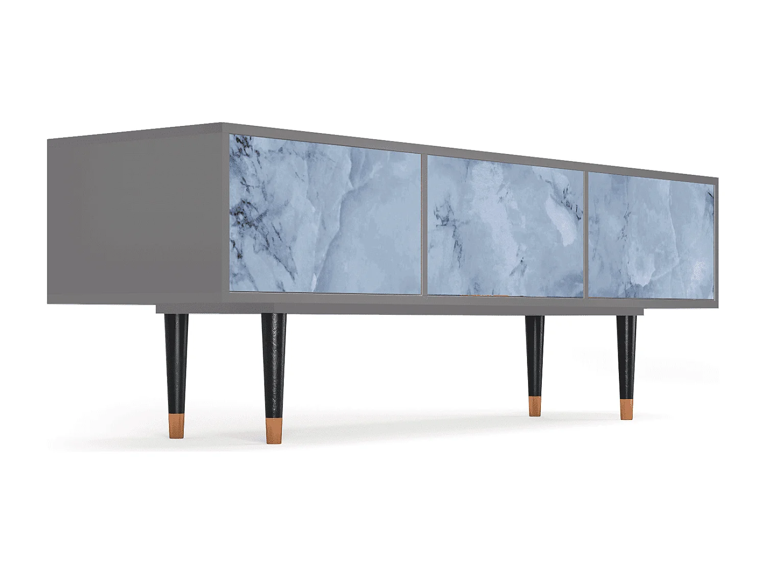 Mobile TV - 170х59х48 cm - T4 - Feather Ice, Grigio