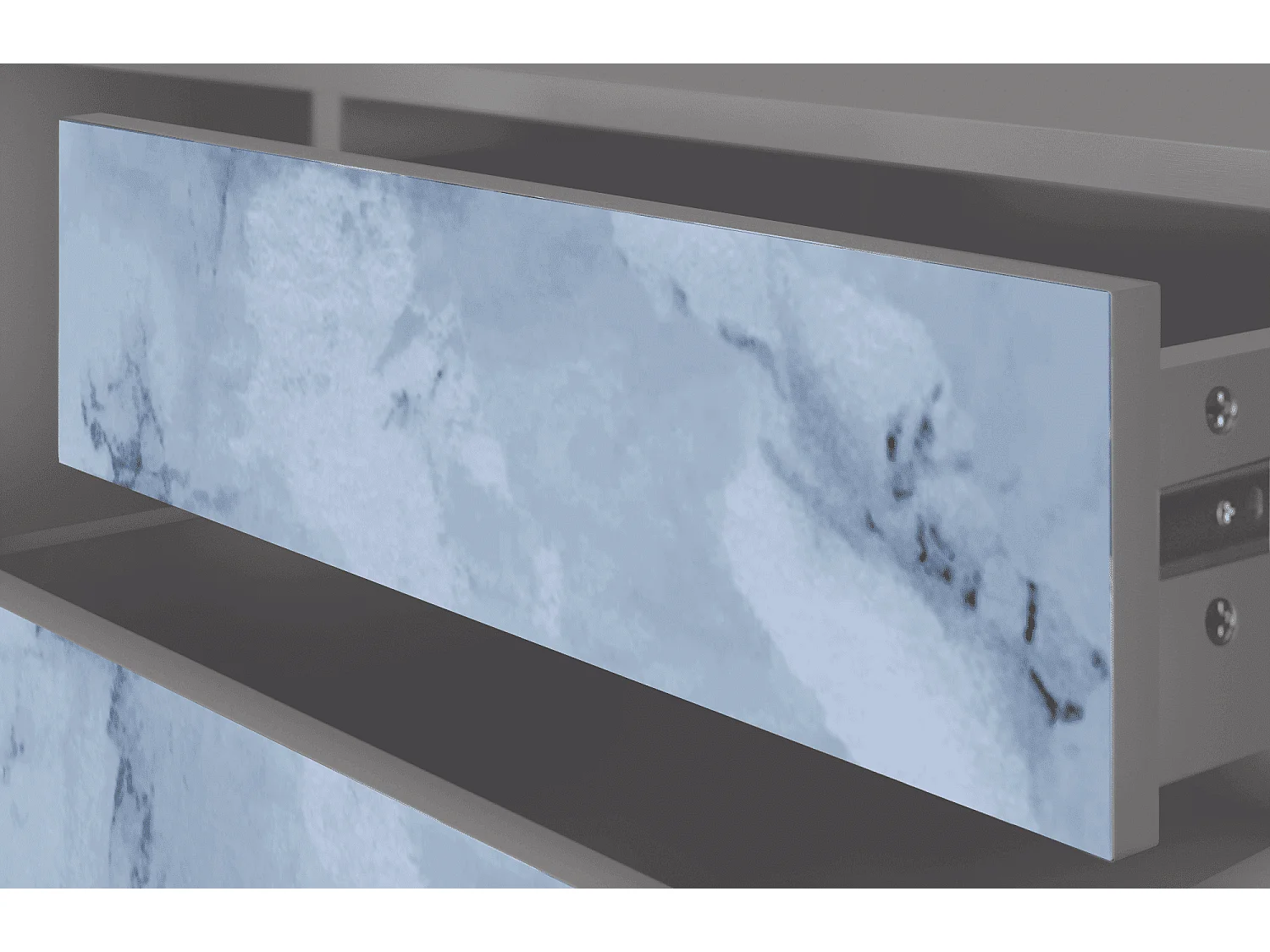 Mobile TV - 170х59х48 cm - T4 - Feather Ice, Grigio