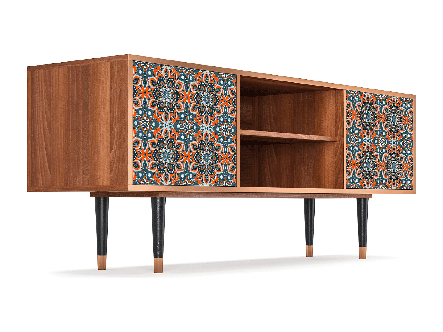 Meuble TV - 170х69х48 cm - T2 - Fire Beetle, Noyer