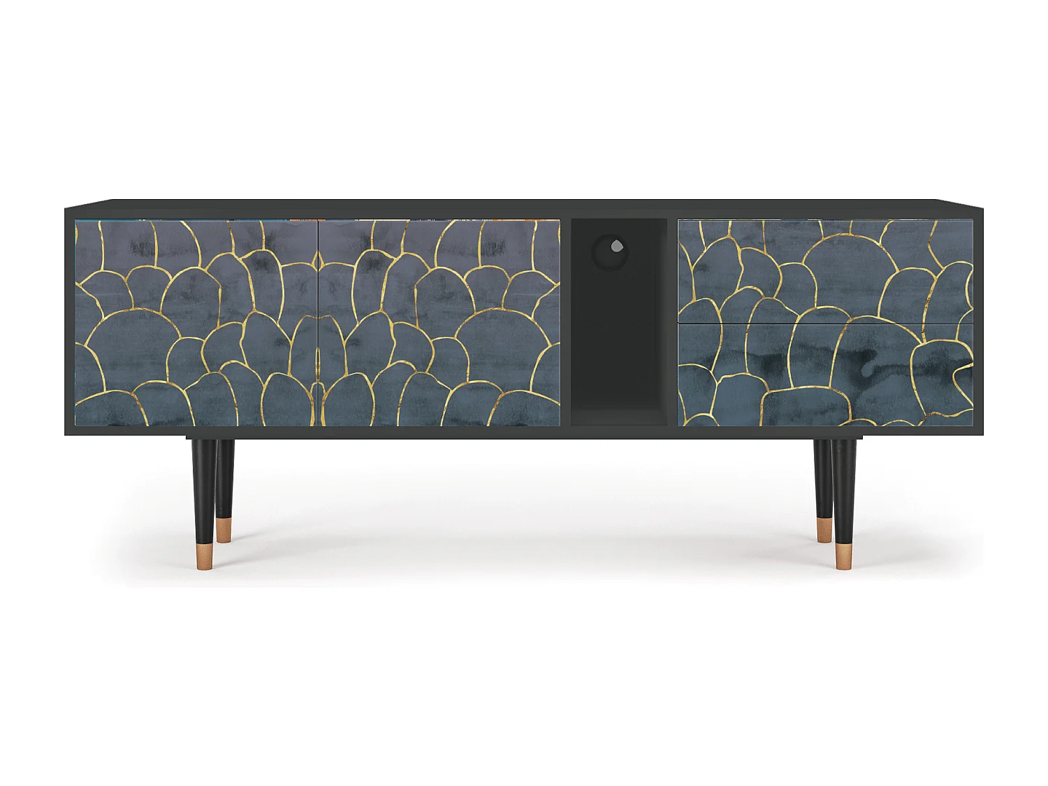 Mueble de TV - 170х69х48 cm - T1 - Blue Lagoon, Antracite