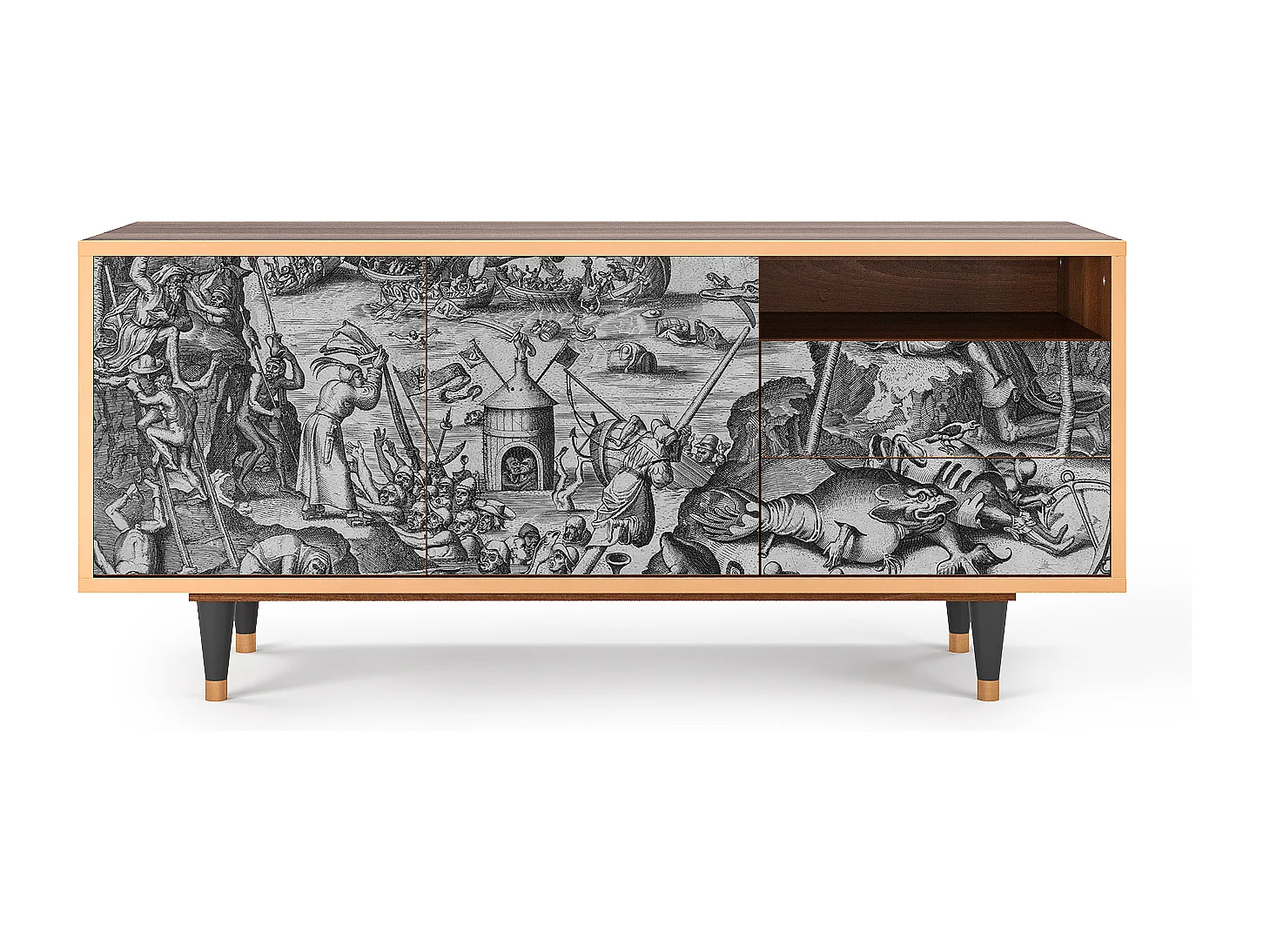 Mobile TV - 125х56х41 cm - T7 - The Temptation, Noce