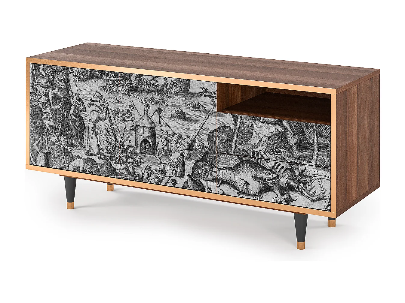 Mobile TV - 125х56х41 cm - T7 - The Temptation, Noce