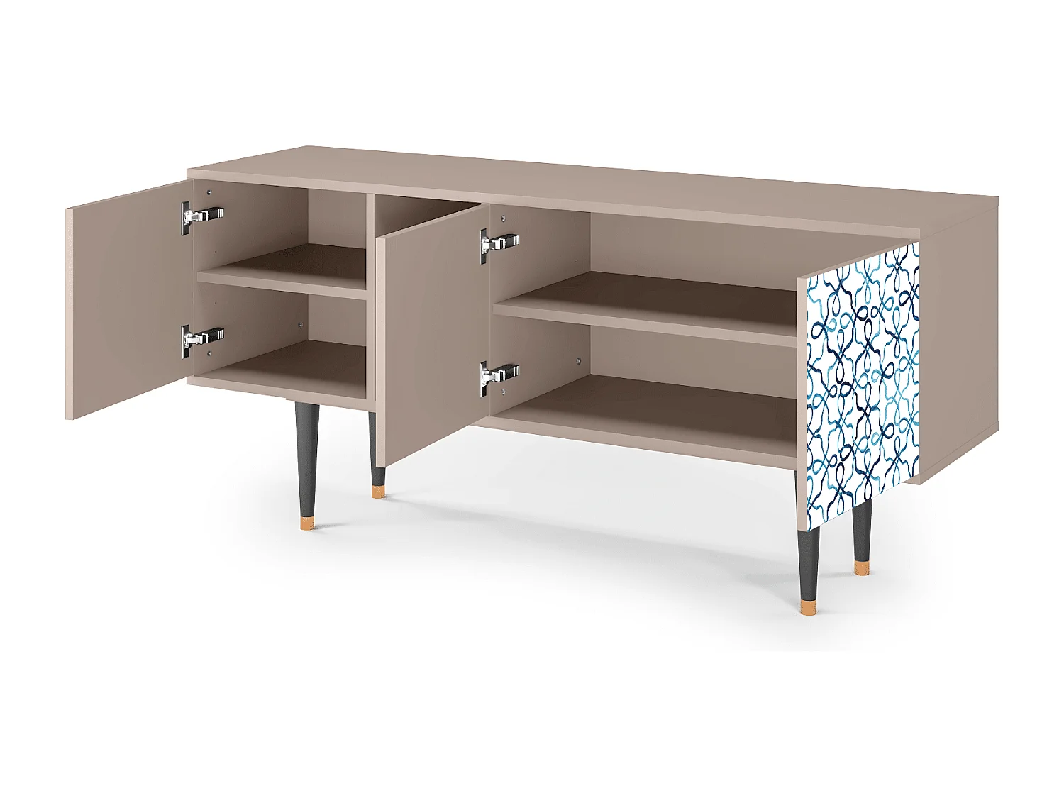 Mueble de TV - 150х69х41 cm - T5 - Marine Strings, Latte