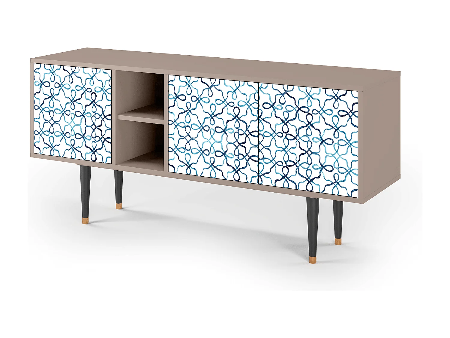 Meuble TV - 150х69х41 cm - T5 - Marine Strings, Latte