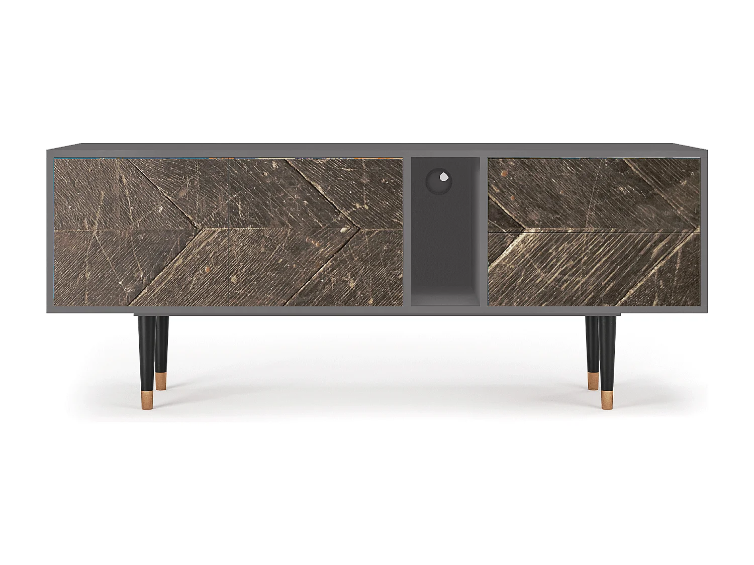 Meuble TV - 170х69х48 cm - T1 - Wise Tree, Gris