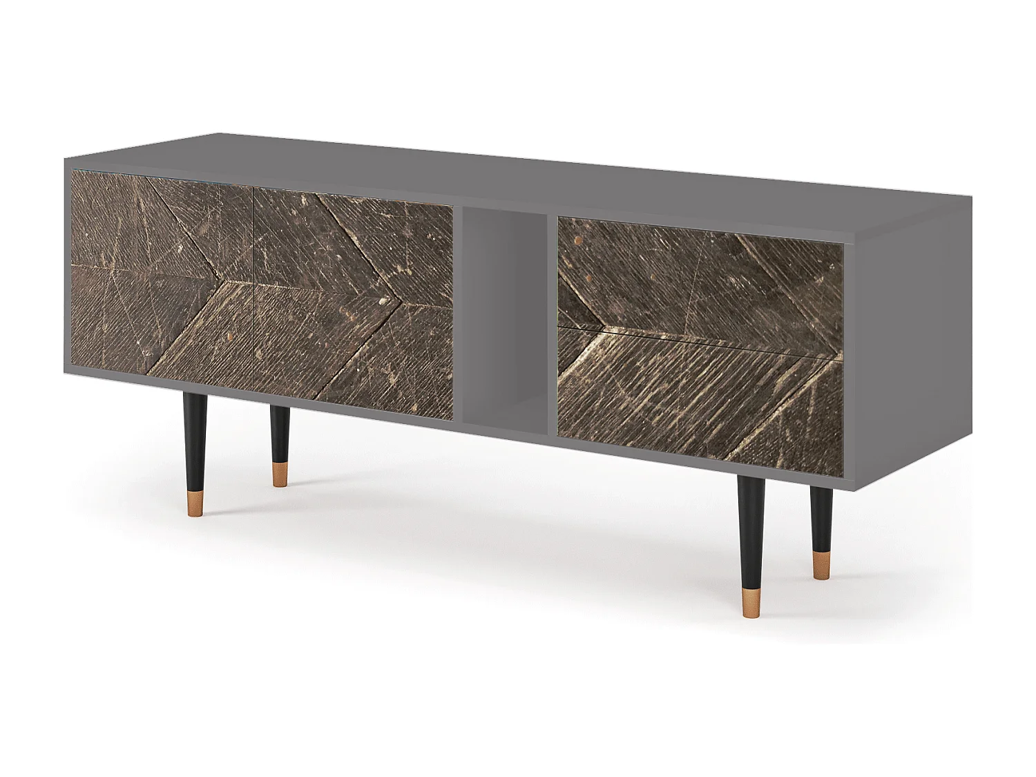 Meuble TV - 170х69х48 cm - T1 - Wise Tree, Gris