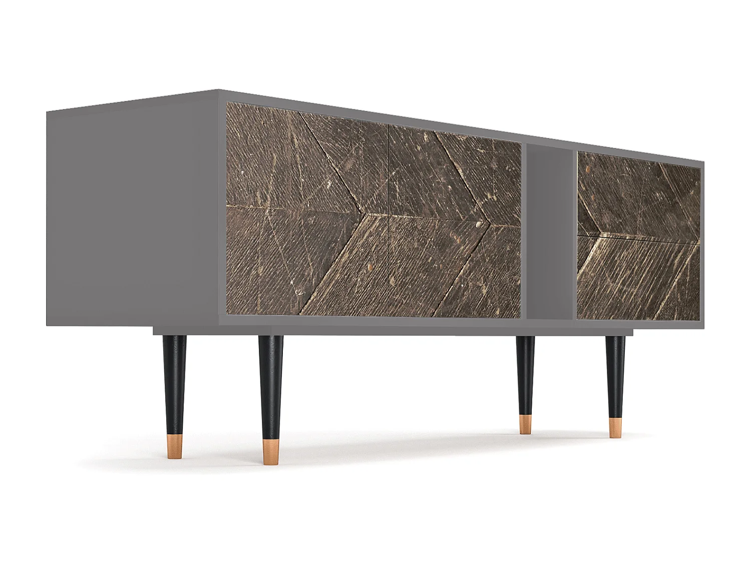 Meuble TV - 170х69х48 cm - T1 - Wise Tree, Gris