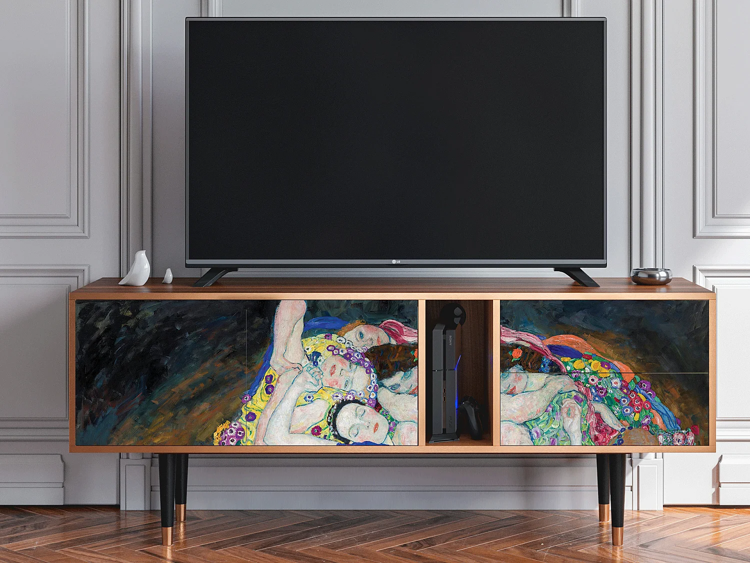 Meuble TV - 170х69х48 cm - T1 - The Maiden by Klimt, Noyer