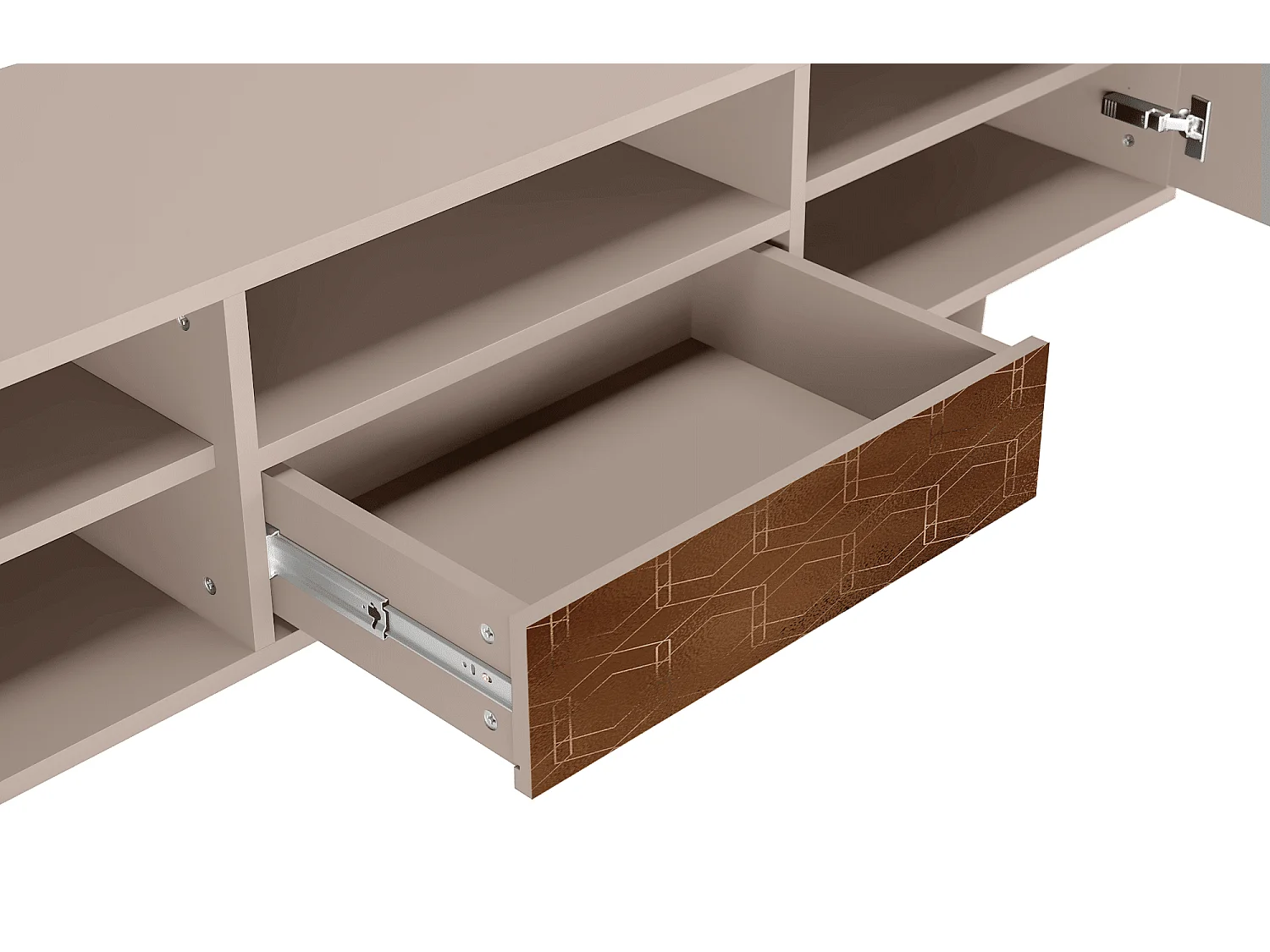 Mobile TV - 170х59х41 cm - T6 - Chocolate Bar, Latte