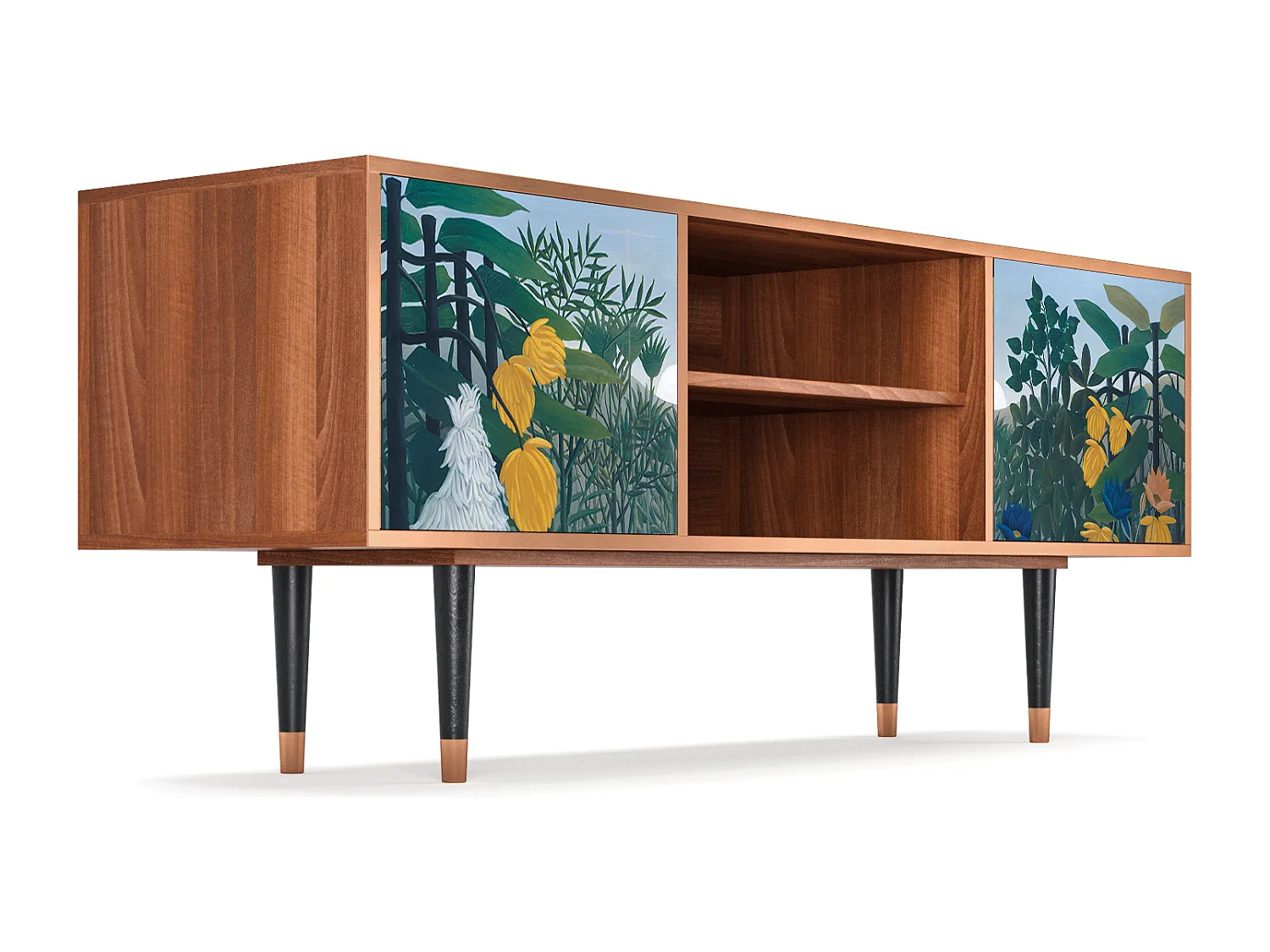 TV-Möbel - 170х69х48 cm - T2 - The Repast of the Lion, Walnuss