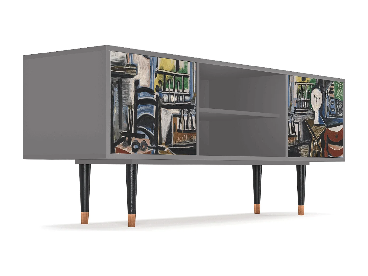 Meuble TV - 170х69х48 cm - T2 - The Studio , Gris