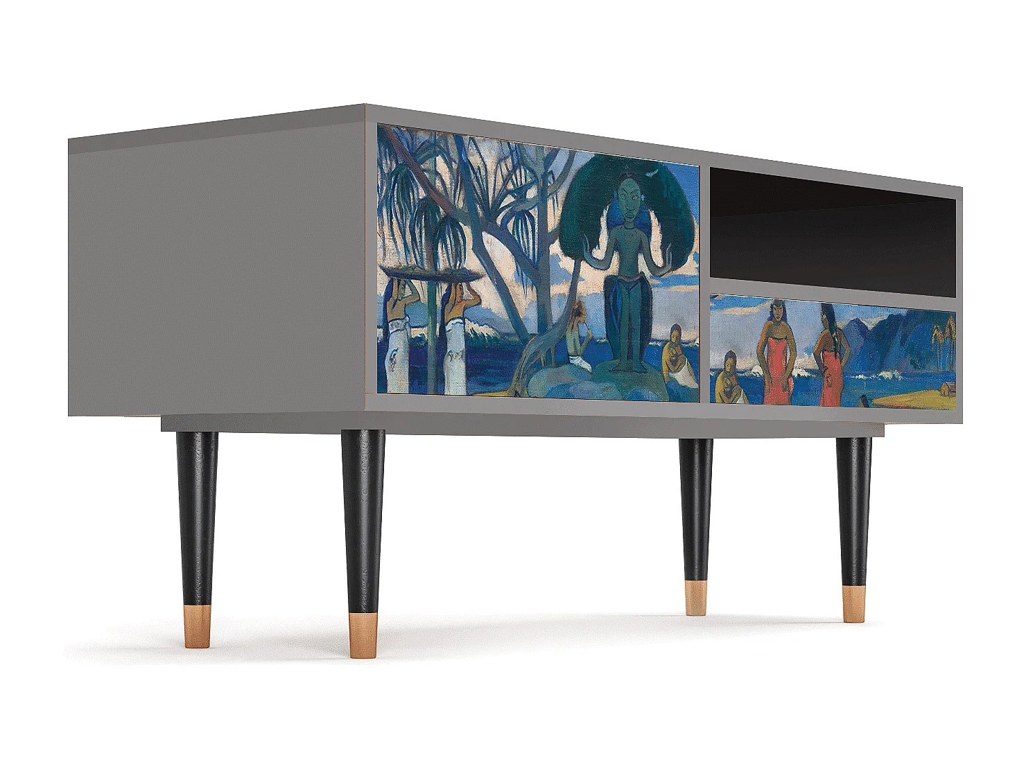 Mobile TV - 115х59х48 cm - T3 - Day of the God, Grigio